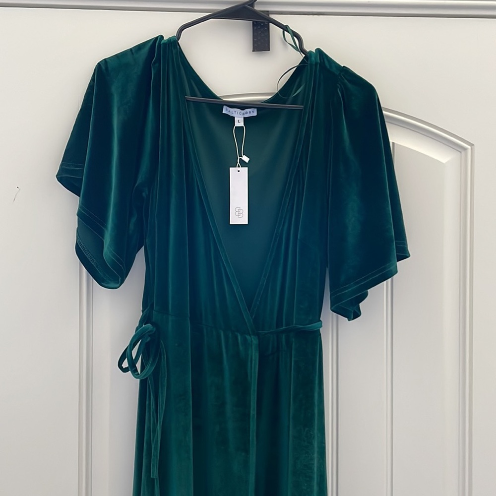 Baltic Born velvet wrap dress brand new